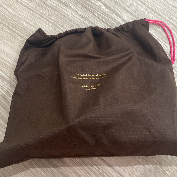 Kate Spade black leather purse with top handle and long strap - Picture 7 of 7